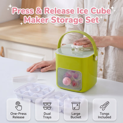 🏆LAST DAY SALE 50% OFF🔥Portable Press Type Ice Bucket🧊