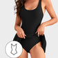 🩱2026 Summer Seaside Trend Swimwear👙Women's Tummy Control Slim Fit Plus Size One Piece Swimsuit