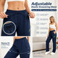 ⏳LAST DAY SALE 50% OFF!!| Just £12.99 only🔥Women’s Straight-Leg Cargo Trousers – Elastic Waist, 6-Pocket Casual Pants for Work, Travel & Everyday Wear 👖✨