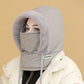 🧣 BUY 2 GET 1 FREE! ❄️ Plush-Lined Thermal Hat with Face Mask - Full Head & Face Protection for Extreme Cold, Unisex Comfort for Skiing/Mountaineering 🏔️🔥