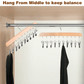 💖LAST DAY SALE: ￡6.99!!🏆Flash Sale🔥Closet Organizer with 10 Clips - Space Saving Hanging Closet Organizer