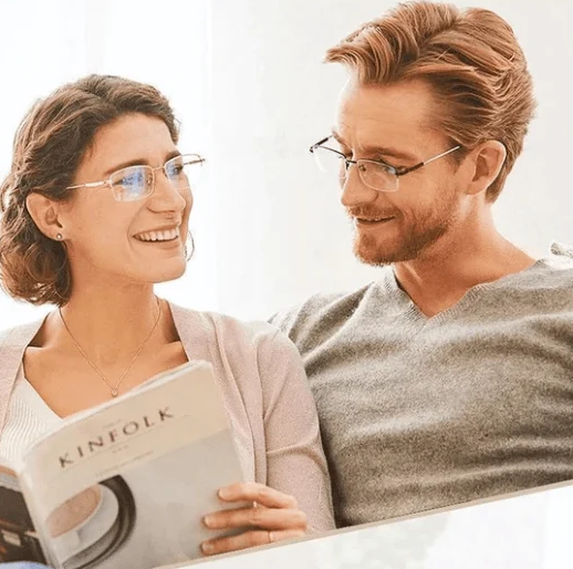 🎁Limited Time Buy 1 Get 1 Free⏳ Sapphire Anti-Blue Progressive Reading Glasses for Far & Near