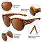 ✨️Limited Sale - Buy 1 Get 1 Free!💖UV400 Protection Fit Over Glasses Sunglasses
