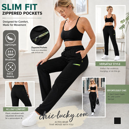 ⏳LAST DAY SALE 50% OFF!!| Just £12.99 only🔥Women’s Straight-Leg Cargo Trousers – Elastic Waist, 6-Pocket Casual Pants for Work, Travel & Everyday Wear 👖✨