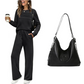 🔥LAST DAY 60% OFF✨Women's Crew Neck Top & Drawstring Pants Set