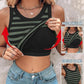 💖LAST DAY SPECIAL PRICE: ￡8.99!!💖Ribbed Stretchy Tank Top with Shelf Bra