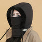 🧣 BUY 2 GET 1 FREE! ❄️ Plush-Lined Thermal Hat with Face Mask - Full Head & Face Protection for Extreme Cold, Unisex Comfort for Skiing/Mountaineering 🏔️🔥