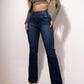✨HOT SALE 49% OFF👖Women's Butt Lifting Bootcut Jeans High Waisted Wide Leg Baggy Jean