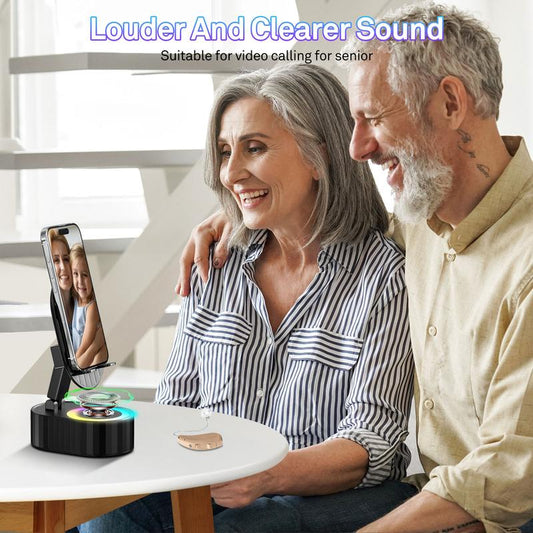 ⏰LAST DAY - 50% off💥2025 Upgraded Cell Phone Stand with Induction Speaker/Power Bank/Atmosphere Light