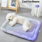 ❄️LAST DAY SALE ONLY￡7.99!!❄️Pawchill™🇬🇧Pet Cooling Mat for Dogs & Cats 🐾  Naturally Cool Ice-Silk Pad • Breathable, Washable & Soft 🌿  For Floors, Sofas & Car Travel • Multiple Sizes • Gradient Colours ☀️🐶🐱