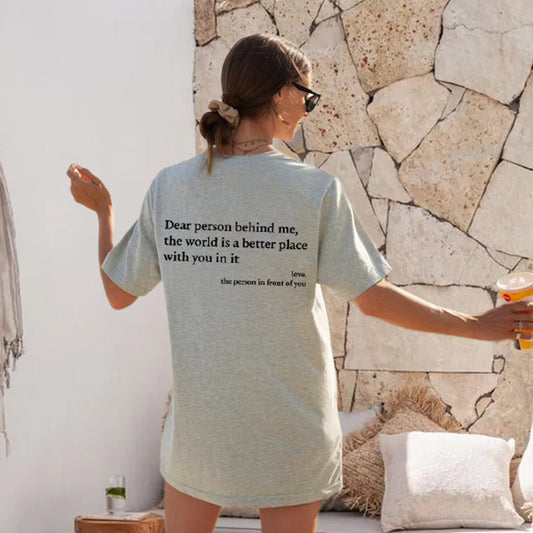 💥Last Day Special Price £9.99!!🔥2025 New Plus Size 'Dear Person Behind Me' Unisex T-Shirt