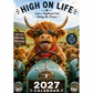 ⏳LAST DAY SALE ONLY ￡6.99!!🔥2027 Funny Highland Cow Wall Calendar | A4 Hanging Calendar | Designed by Isabel Kline