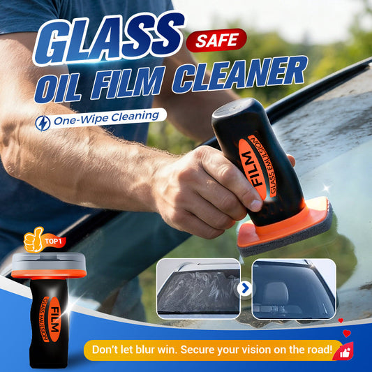 🔥 60% OFF! ⚡ 50K+ SOLD! 🧽 2026 Handheld Glass Oil Film Remover – Powerful Glass Cleaner for Stubborn Oil, Water Marks & Grime | Easy to Use & Perfect for Home & Car