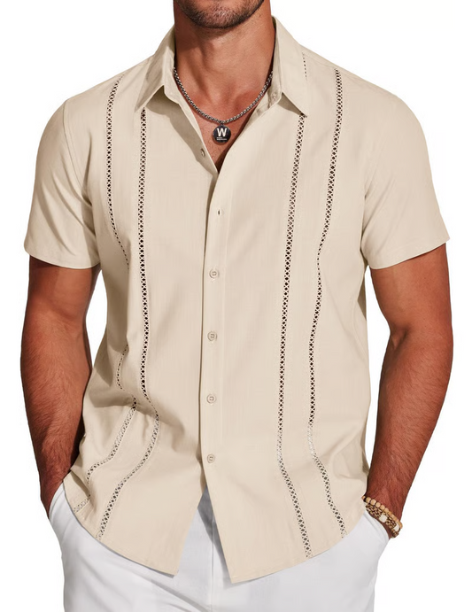 ✨Hot Sale 49% Off✨Men's Casual Button-Down Short Sleeve Shirt