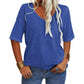 🔥Hot Sale 49% OFF - 💝Women's Solid Color V-Neck T-shirt