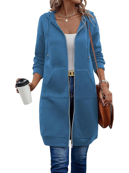 🔥This Week Special Price £12.99!!💥Women Casual Zip up Fleece Hoodies