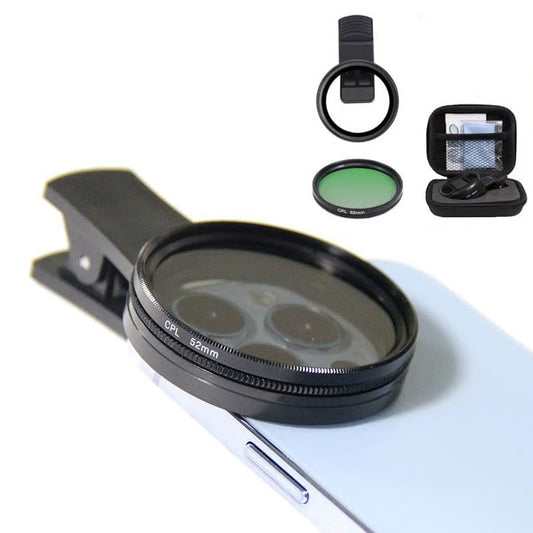 ✨LAST DAY SALE 50% OFF✨52mm Clip-on CPL Phone Camera Lens Filter Kit