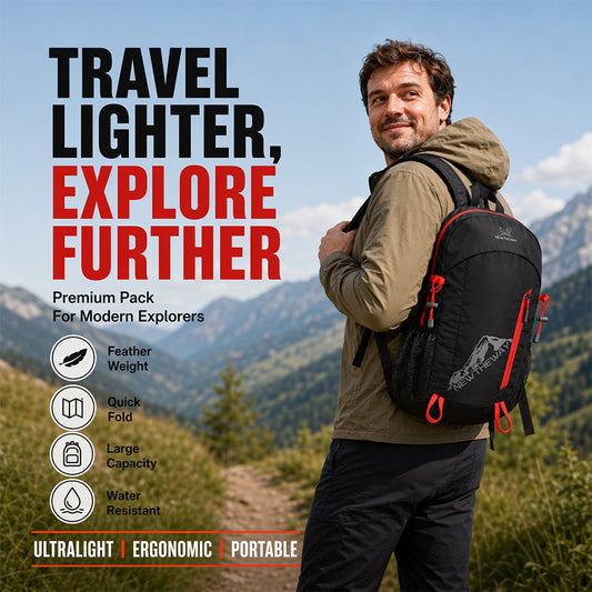 🔥Hot Sale 50% OFF🔥 Ultra-Light Foldable Waterproof Camping Backpack – Under 1lb Tear-Resistant Nylon, Packs Into Own Pocket, for Hiking Travel Camping 🎒
