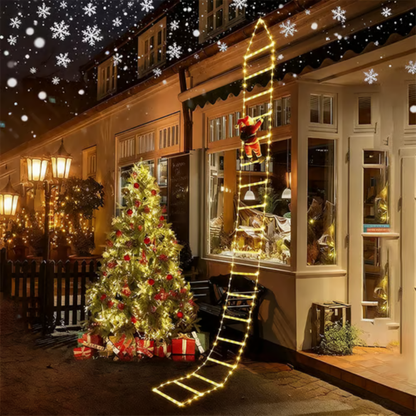 🏆Christmas Limited Sale 49% OFF🎁✨Santa Claus LED Ladder Light