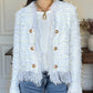 💜Limited stock available  50%OFF 💜 Women’s Fashion Button Tassel Short Coat