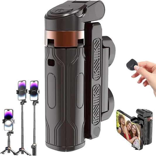 🔥Hot Sale 49% OFF🎁 4-in-1 Multifunctional 360° Rotation  Selfie Stick with  Wireless Detachable Remote Control