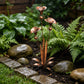 🏡Flamed Copper Three Calla Lilies Garden Stake with Bells
