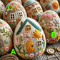 🔥Last Day 49% OFF-🏡🥚Patchwork Felt Egg House DIY Kit