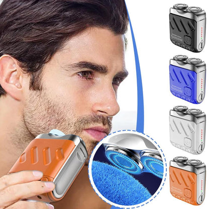 ⏳2025 New-Save 50%✨️Portable Rotary Dual Ring Electric Shaver