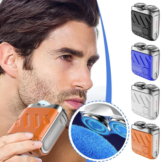 ⏳2025 New-Save 50%✨️Portable Rotary Dual Ring Electric Shaver