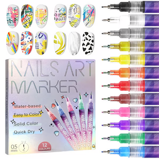 🎁Hot Sale 50% OFF⏳12 Colors Nail Art Pens Set