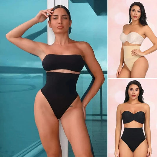 💕Buy 1 Get 1 Free - each only ￡6.49!!💕Plus Size High Waist Tummy Control Thong