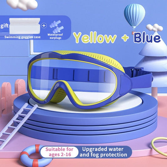 🌈2025 Hot Sale 50%OFF☀️HD children's large frame waterproof and anti-fog swimming goggles🥽