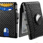🔥Last Day 49% OFF-Men's Simple Bifold Wallet- with Pop Up Aluminum Case Money Clip Slim Leather Slots Credit Card Holder RFID Blocking Bifold Minimalist Wallet(🎁Perfect Gift)