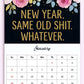🔥Bestseller🔥Fuck It Again – 2026 Calendar For Women Who’ve Had Enough
