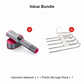 ✨️Garment steamer for clothes, hand steamer & iron 2 in 1, 15-second rapid heating, large control panel, 100-240 V wide voltage, suitable for worldwide travel, Christmas gifts