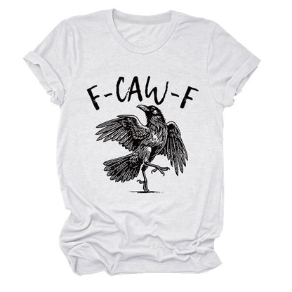 💥Surprise Price: Only £11.99!!🖤🐦‍⬛Humorous Crow Graphic T-Shirt – Say It With a Caw!