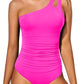 🩱Vacation Sale -50% OFF🏝️ - 🏖️One Shoulder One Piece Swimsuit for Women