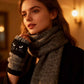 🎉Christmas Sale - 50% OFF🔥Women's Knitted Fingerless Gloves with Cute Cat Pattern