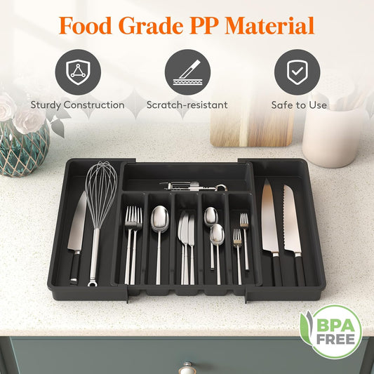 ✨️2025 New Hot Sales✨️Expandable Kitchen Utensil Drawer Organizer
