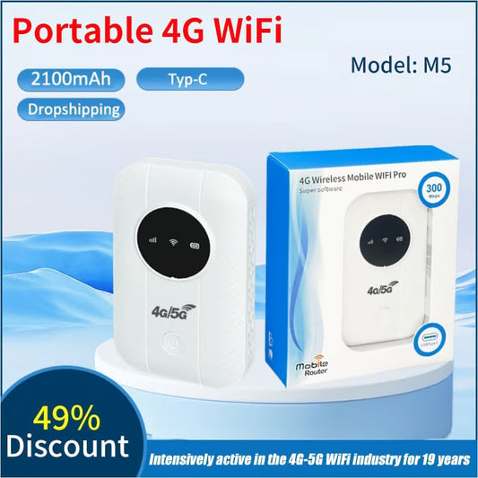 💥HOT SALE 70 % off 📶Portable 4G/5G WiFi Router Set