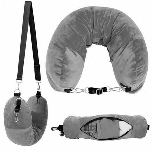 🏆Flash Sale⚡50K+ SOLD! Almost Gone💥Stuffable Travel Neck Pillow