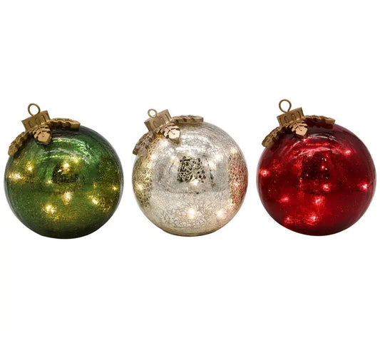 💥LAST DAY SALE 49% OFF⏰50K+ SOLD!🎅Glass Tabletop Christmas Ornaments【3ct】🔔🎁