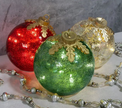 💥LAST DAY SALE 49% OFF⏰50K+ SOLD!🎅Glass Tabletop Christmas Ornaments【3ct】🔔🎁