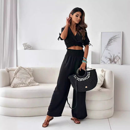 🌸Spring Specials 49% OFF💐 Set With Elastic Pants & Shirt