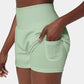 🔥2024 New Hot Sales🔥High Waisted 2-in-1 Yoga Shorts & Side Pockets