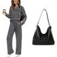 🔥LAST DAY 60% OFF✨Women's Crew Neck Top & Drawstring Pants Set