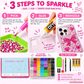 💕LAST DAY-50% OFF✨️AB Color Jelly Flatback Resin Rhinestones Kit with Storage Organizer Box Glue and Tools for DIY Nail Art Clothes and Phone Case Decoration