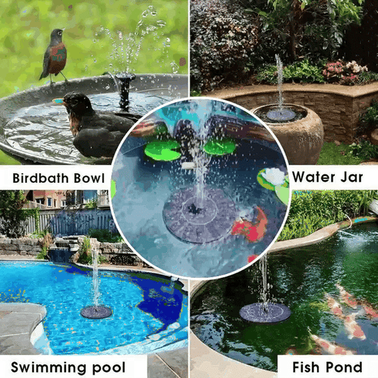 ✨Hot Sale 49% Off✨Upgraded Solar Powered Water Fountain Pump With Accessories