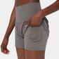 ✨️2025 New Hot Sales🥰High Waisted 2-in-1 Yoga Shorts & Side Pockets