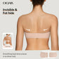 ✨️✨️Womens Strapless Bras Push Up Bandeau Bra Non Slip Wireless Supportive Padded Bras Seamless Comfortable Tube Jelly Bra